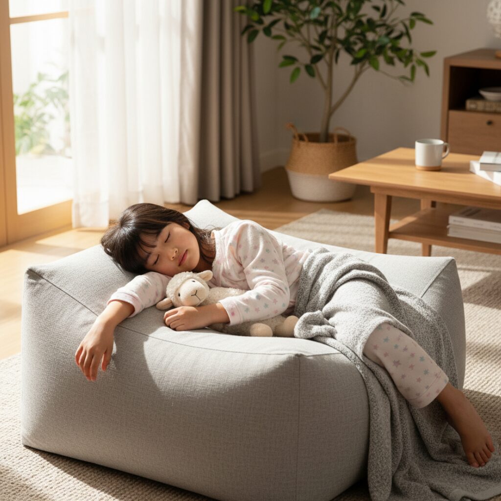 筆者作成イメージ：おすすめの無印良品のビーズクッションは？