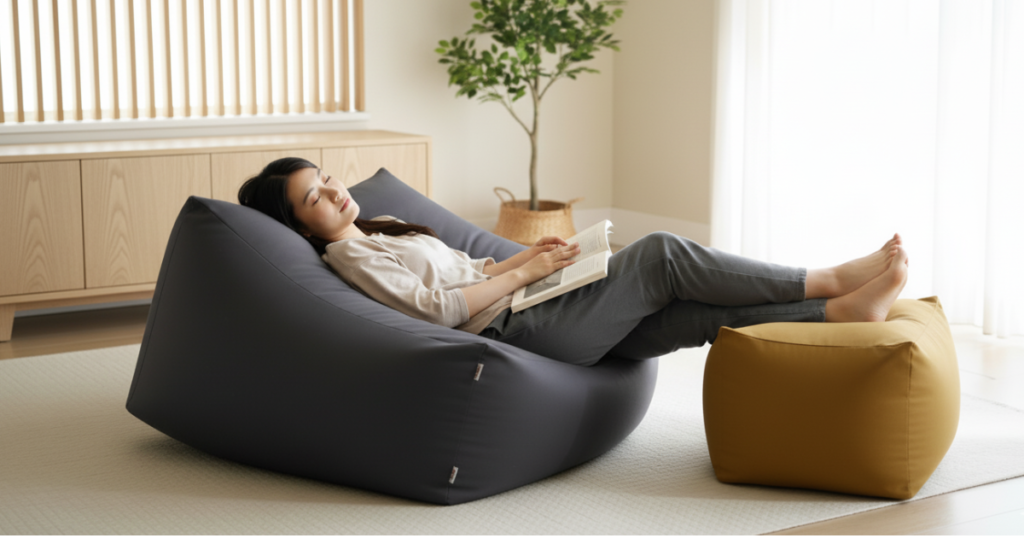 筆者作成イメージ：なぜ「人をダメにするソファ」と呼ばれるの？