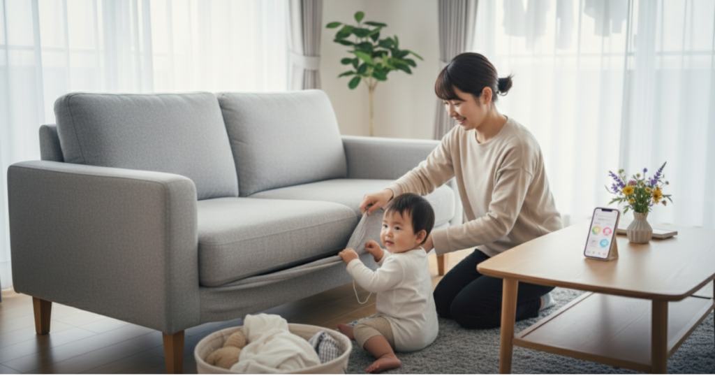ソファカバーを洗う頻度はどのくらいですか？