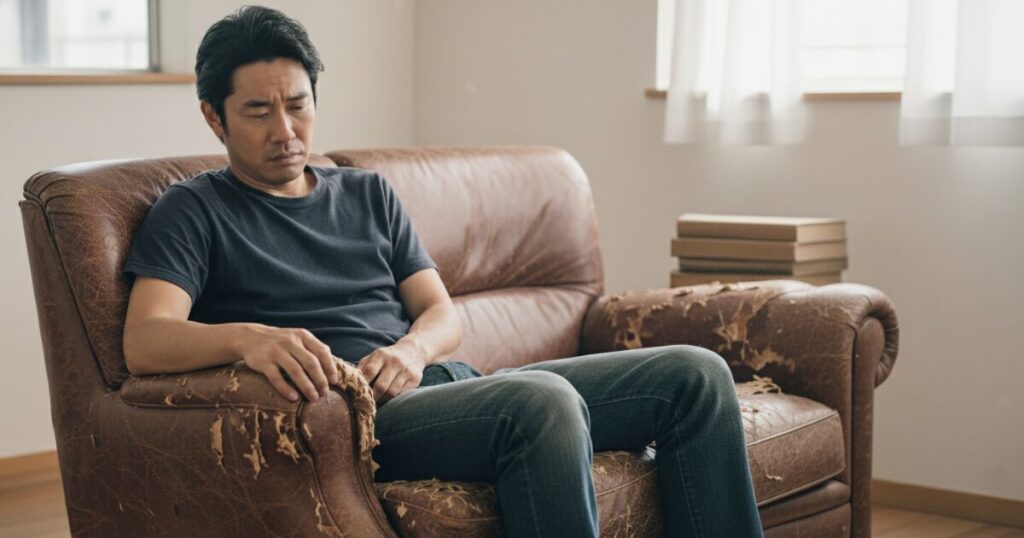 ニトリの本革ソファの評判とボロボロ問題