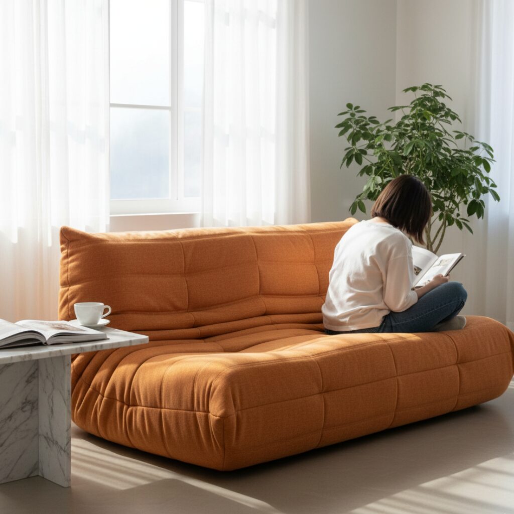 筆者作成イメージ：トーゴソファはなぜ人気があるのですか？