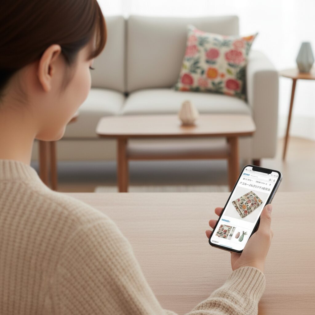 筆者作成イメージ：通販（ニトリネット）での購入