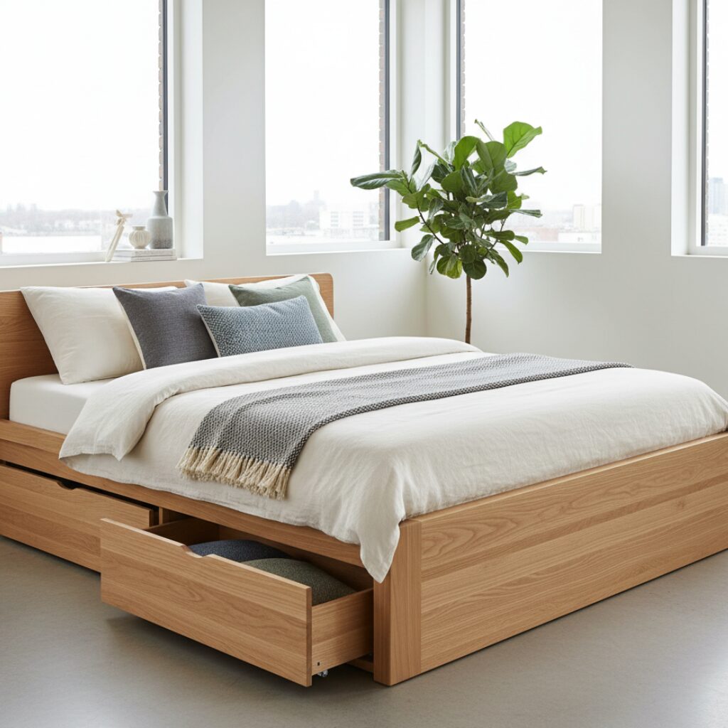 筆者作成イメージ：収納付きベッドの欠点は何ですか？主なデメリット