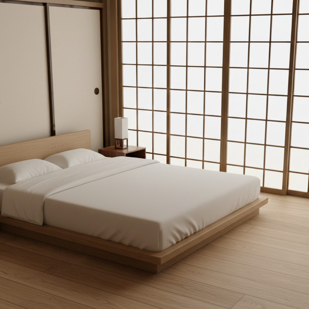 筆者作成イメージ：和室のクッションフロアは置くだけでも良い？