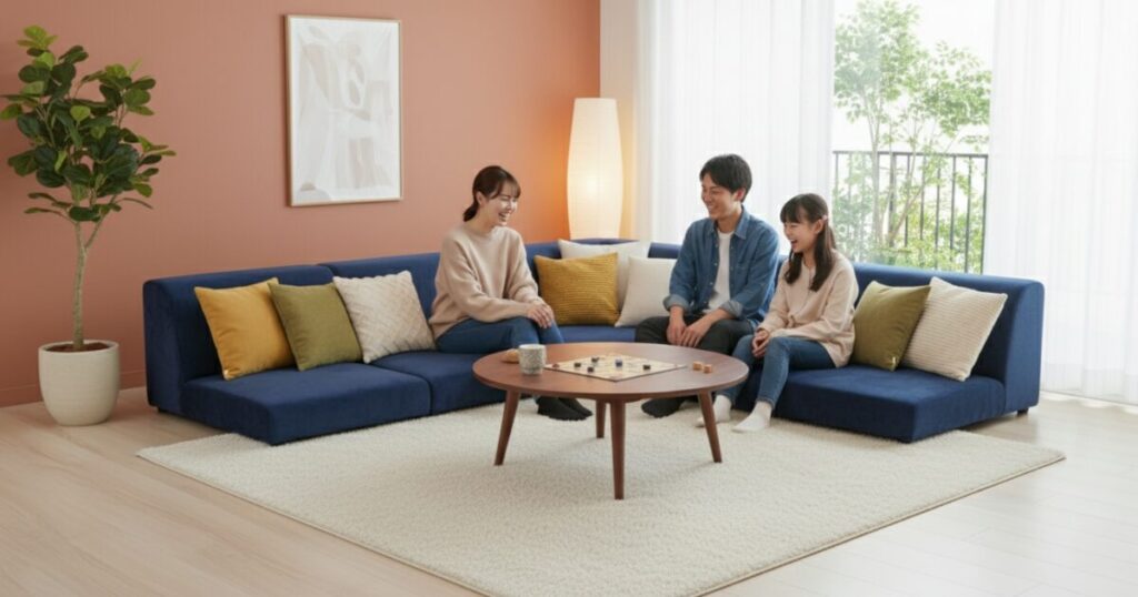 筆者作成イメージ:失敗しないソファの種類・選び方と機能性のチェック
