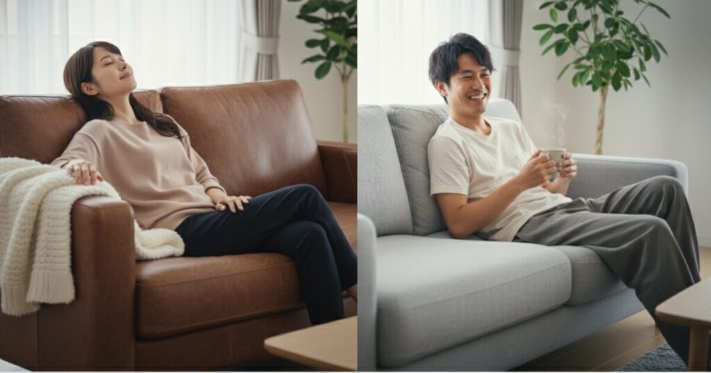 布ソファとの座り心地を比較