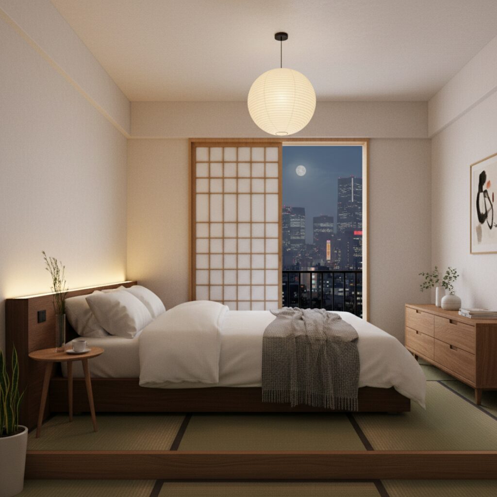 筆者作成イメージ：畳にベッドは良くない？湿気とカビ対策