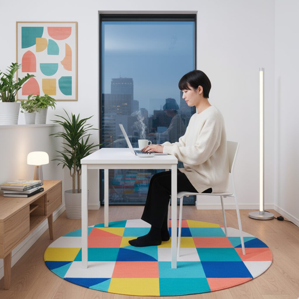 筆者作成イメージ：フローリングの傷防止は必要？