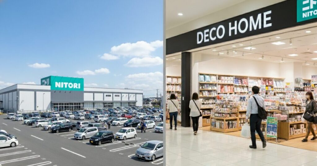 筆者作成イメージ：店舗の立地や規模の違い