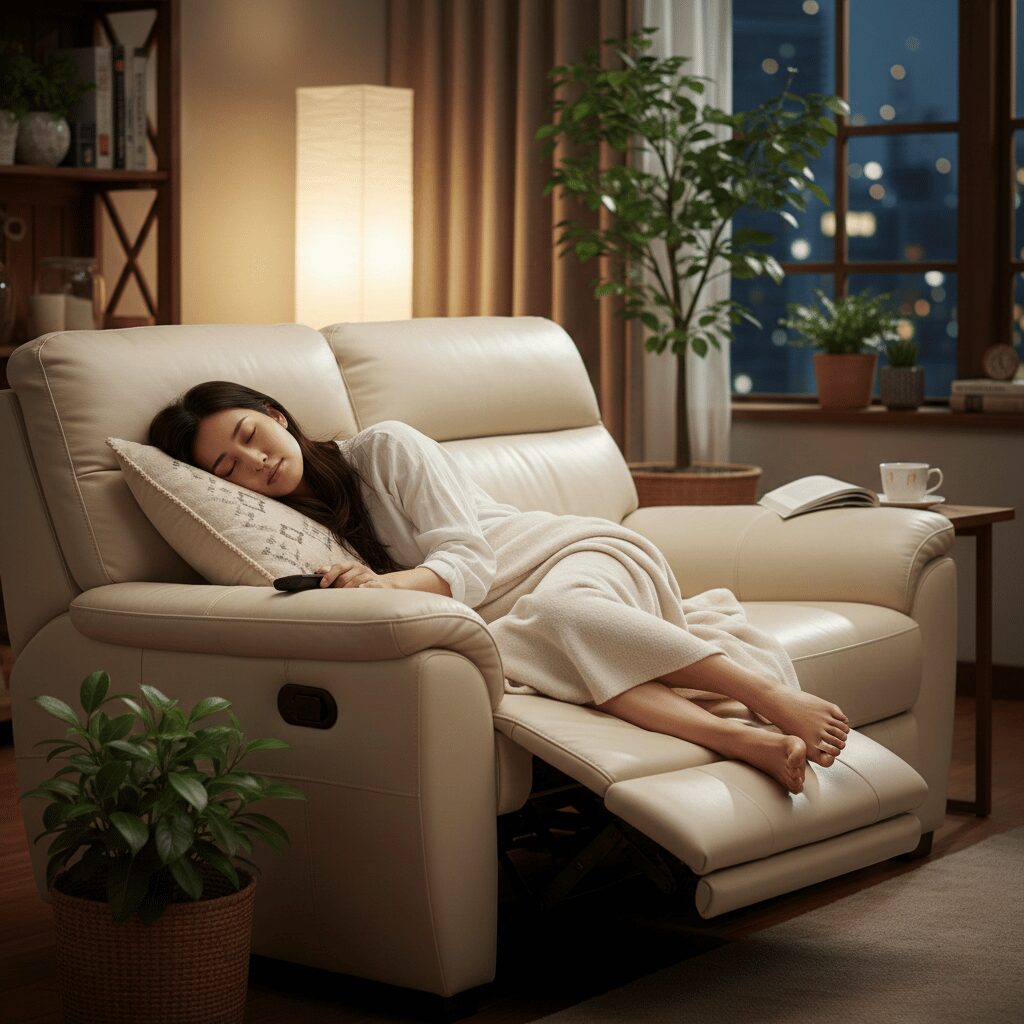 筆者作成イメージ：ソファで寝るのはなぜダメなのでしょうか？