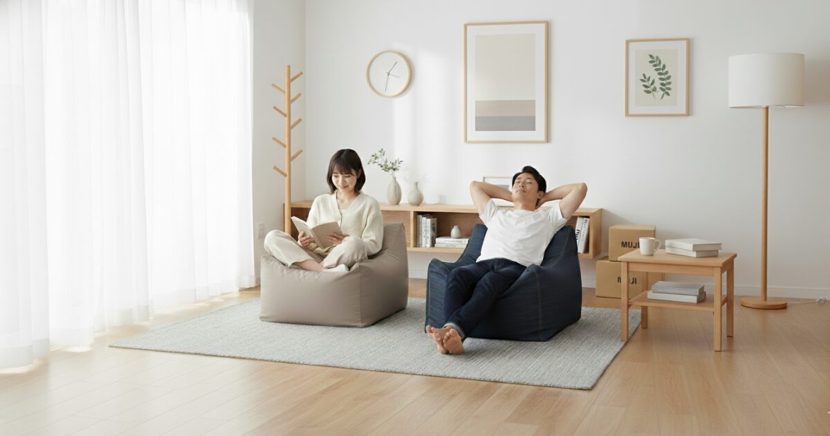 人をダメにするソファ無印の疑問解決ガイド｜口コミ・値段・寿命『大人 