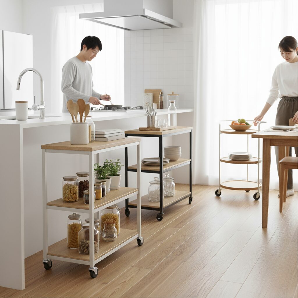 筆者作成イメージ:キッチンワゴンという選択肢