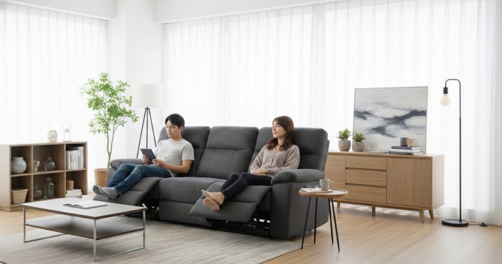 ニトリのリクライニングソファで後悔？へたり・故障の実態