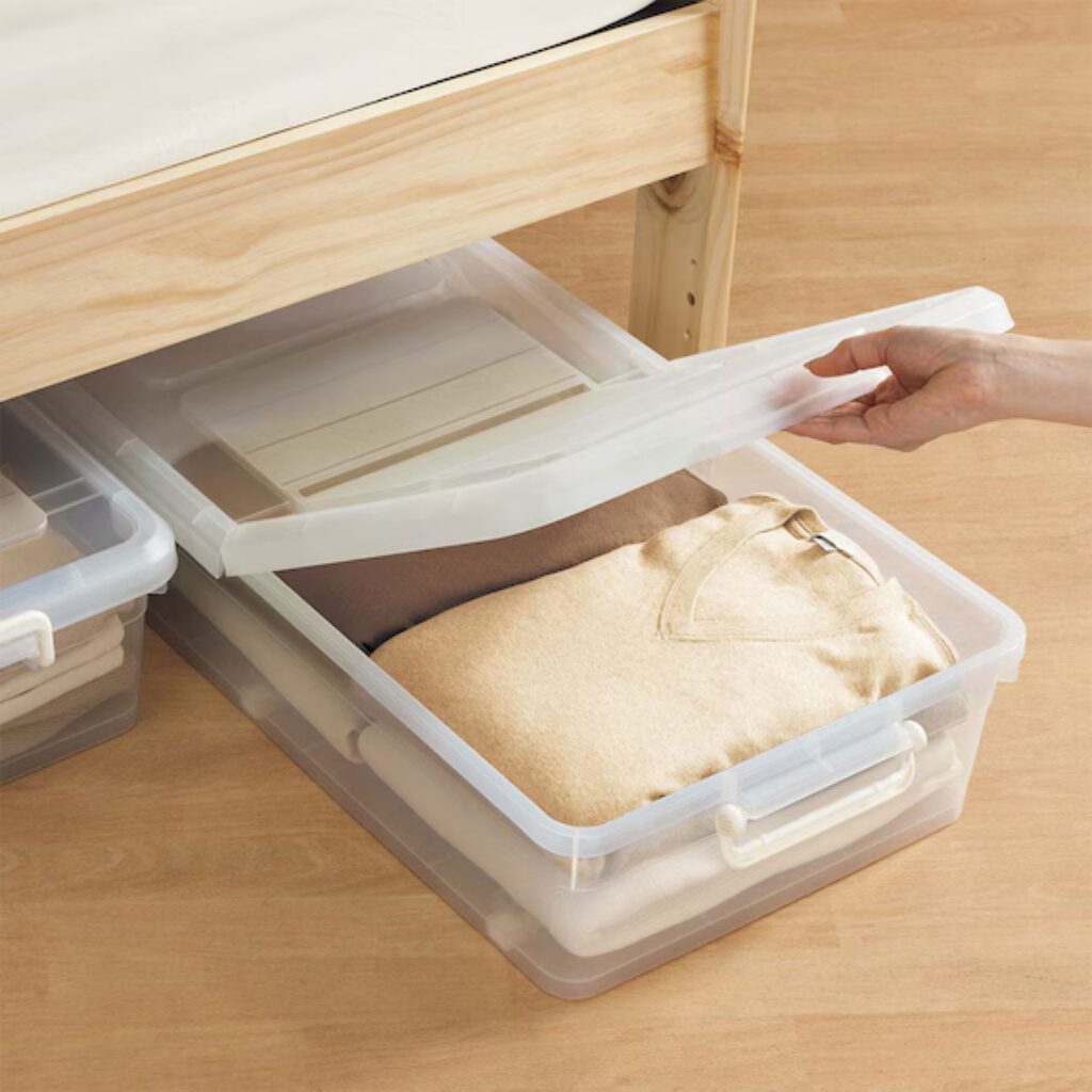 ニトリ：ベッド下収納ケース キャスター付き