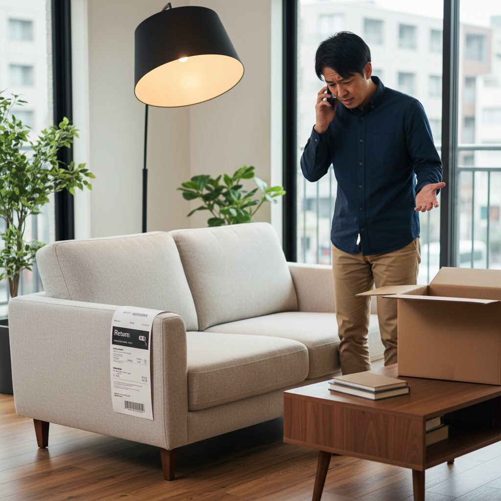 筆者作成イメージ:「返品ができない」の真相