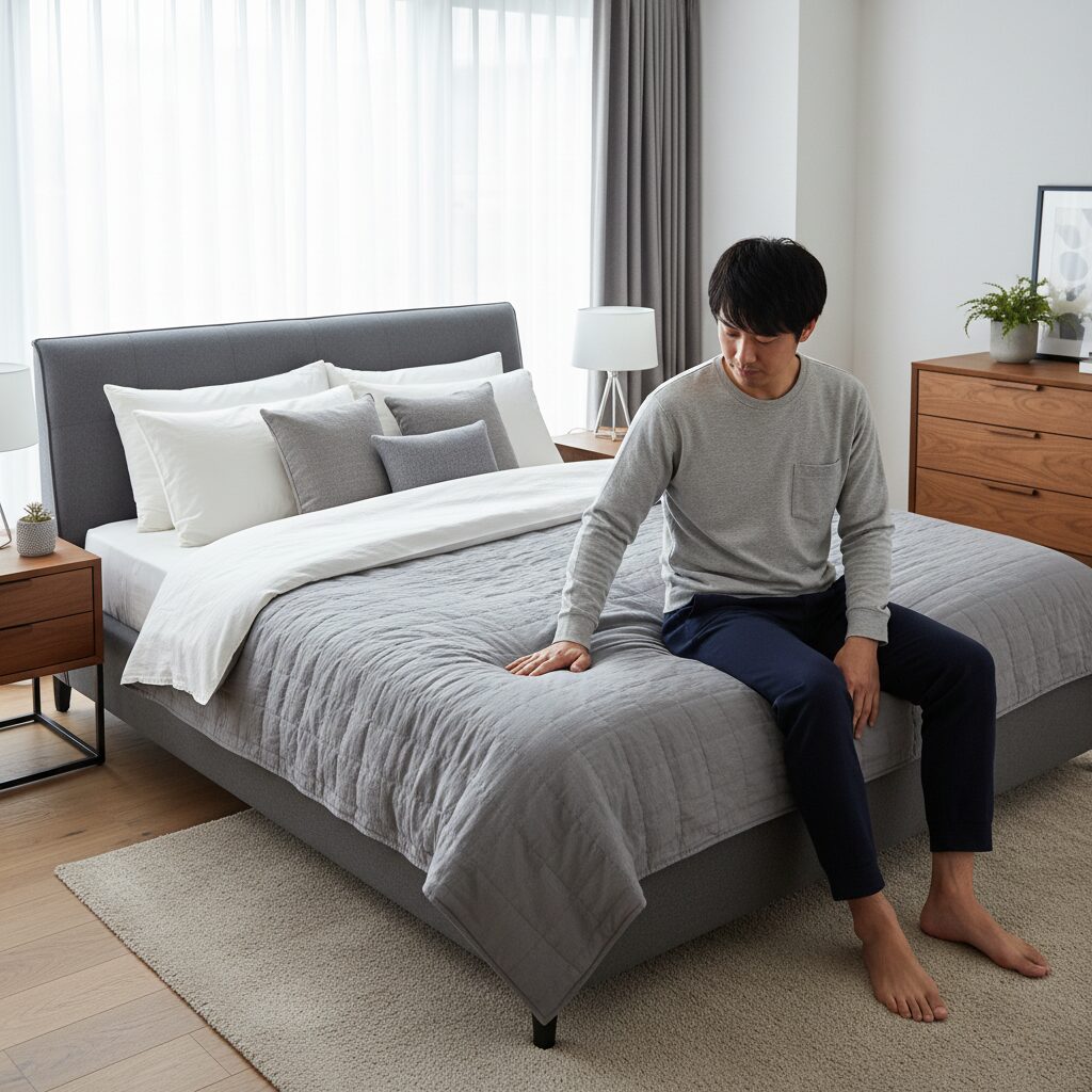 筆者作成イメージ：ベッドの評判：きしみと耐久性