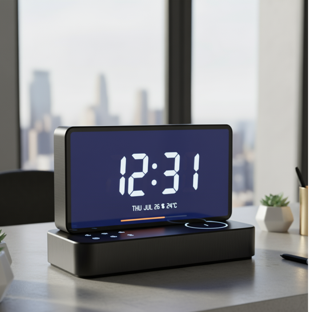 筆者作成イメージ：基本的なIKEA電子時計の操作