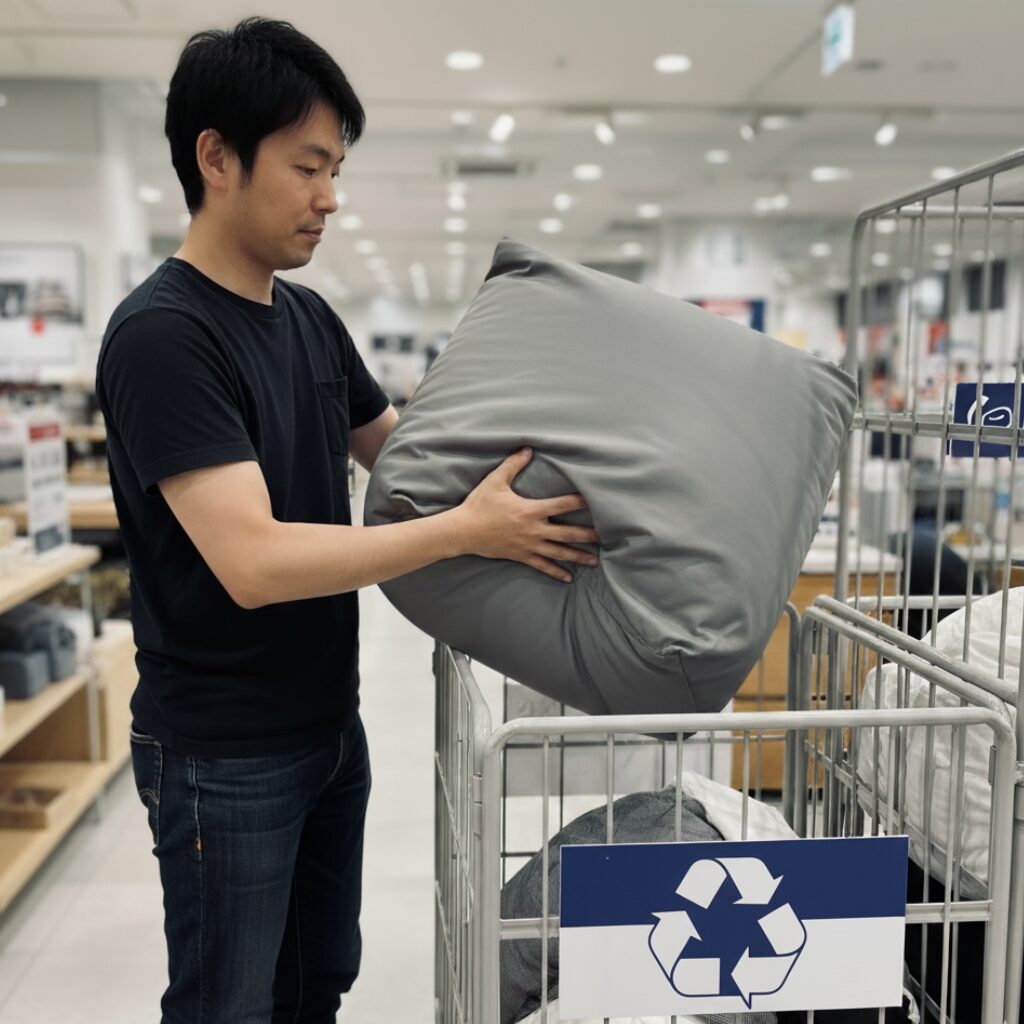 筆者作成イメージ：無印良品のソファは回収してもらえますか？