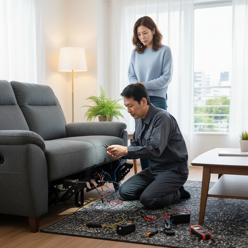 筆者作成イメージ：電動ソファの寿命はどれくらいですか？