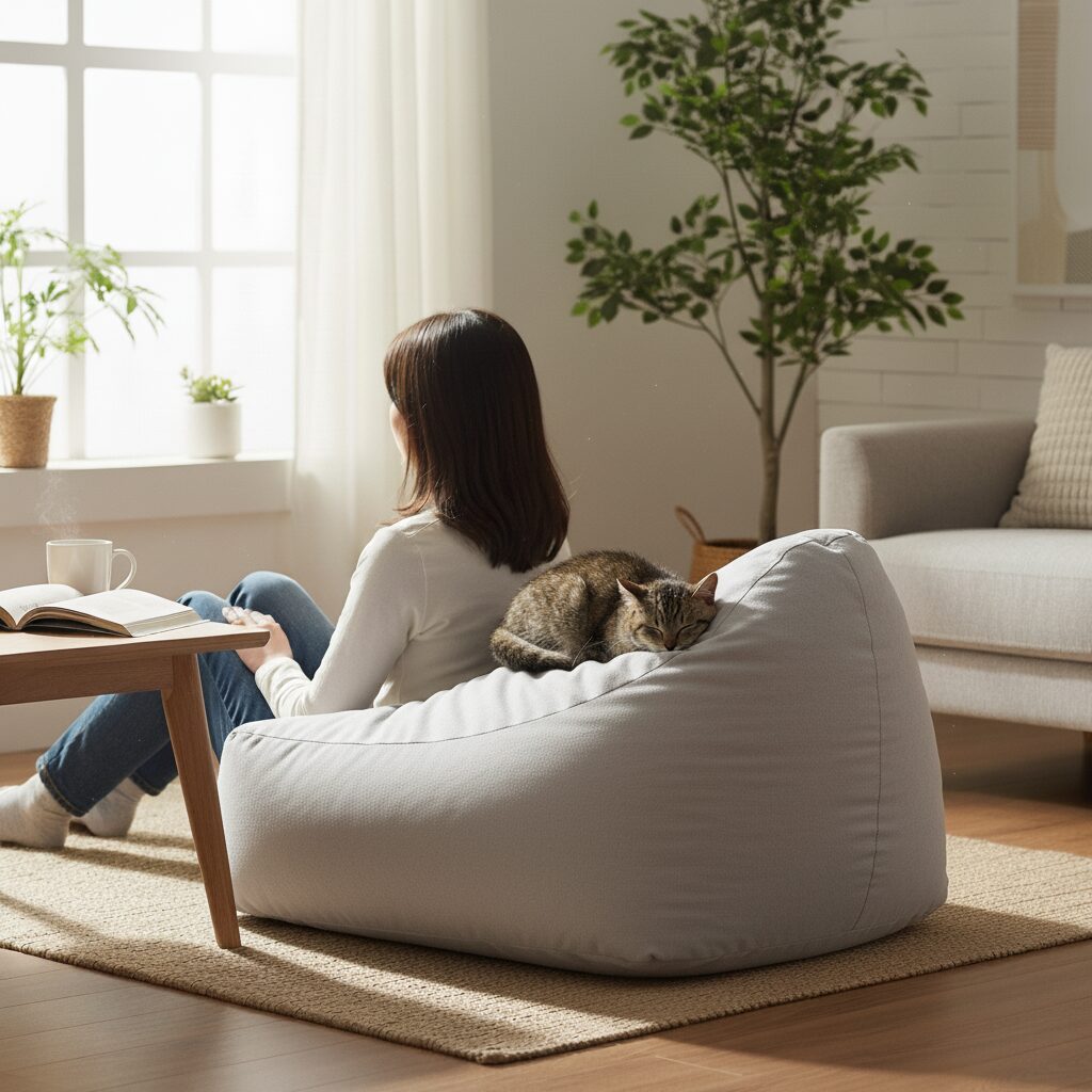 筆者作成イメージ：布団をしまう場所がないときの解決策