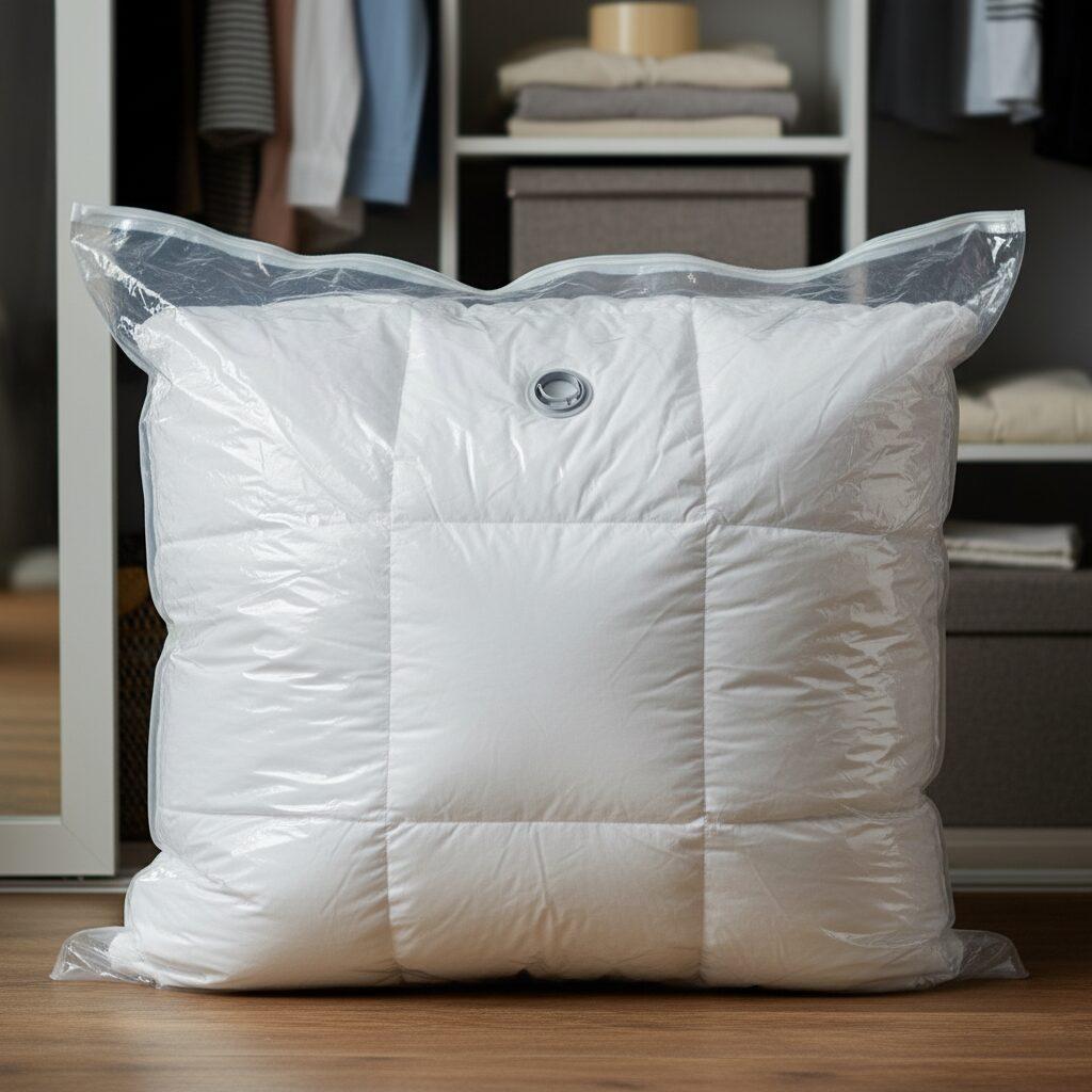 筆者作成イメージ：布団を圧縮するのは良くない？