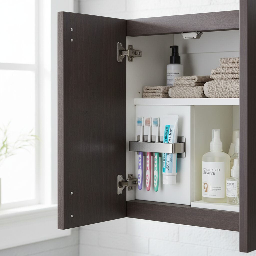 筆者作成イメージ：スリッパや歯ブラシの置き場