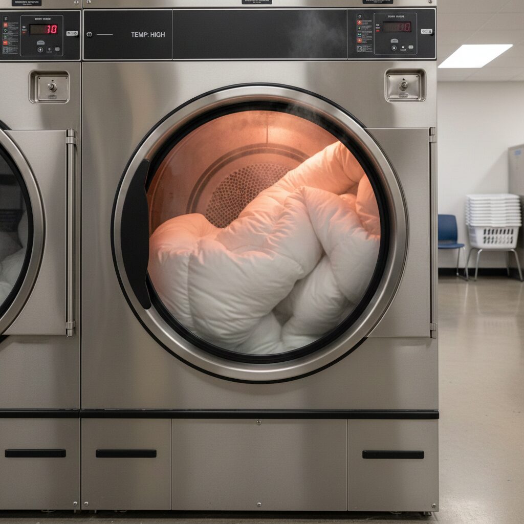 筆者作成イメージ：ダニ対策には高温乾燥が効果的な理由