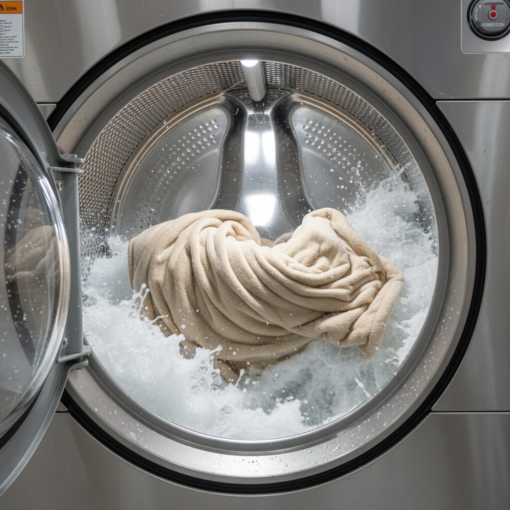 筆者作成イメージ:ネットなしでそのまま洗う利点