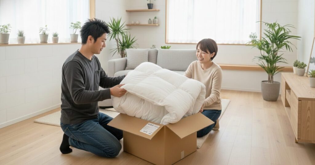 ポシュレ羽毛布団は臭い？悪い評判の真実とジャパネット比較