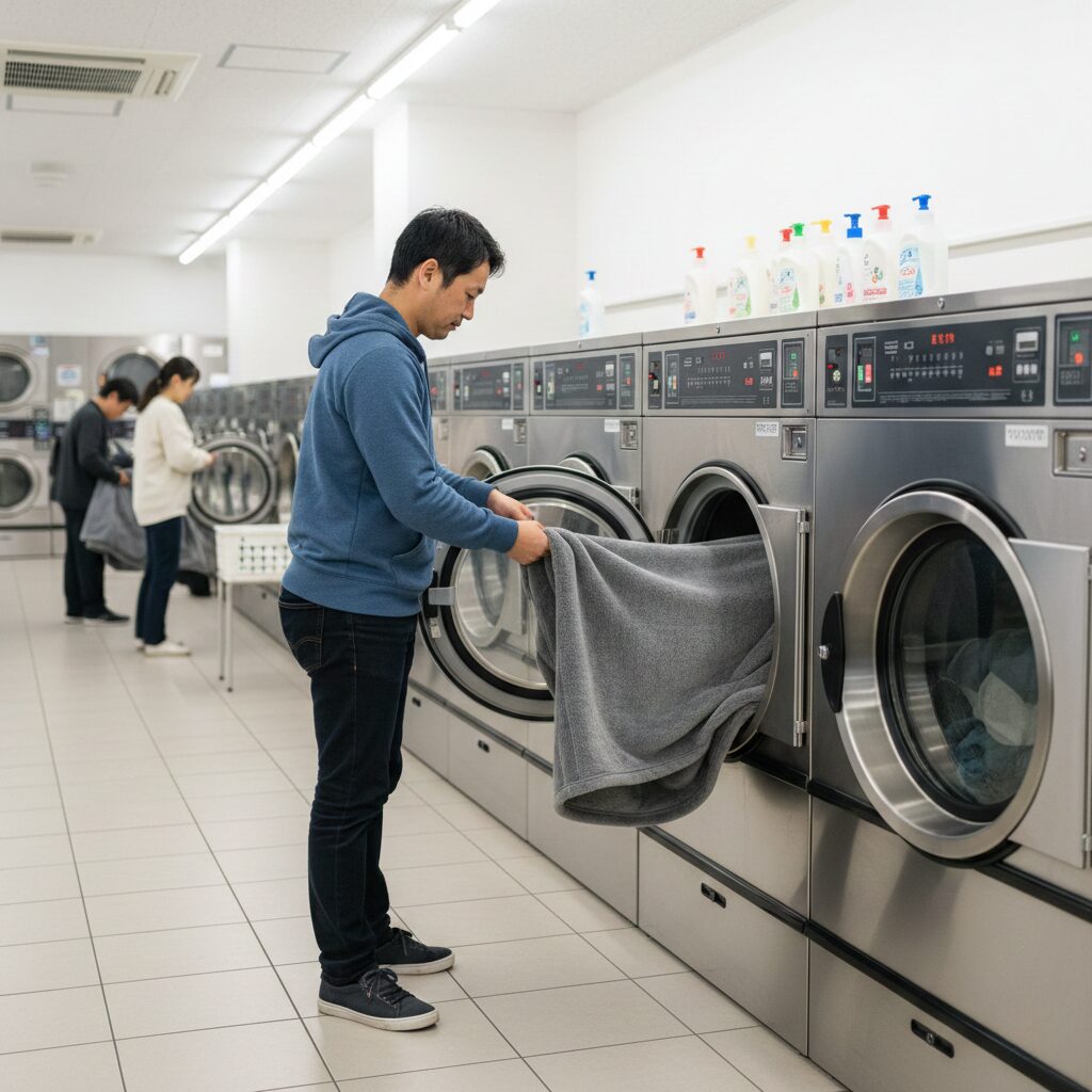 筆者作成イメージ：乾燥時に洗濯ネットは不要な理由