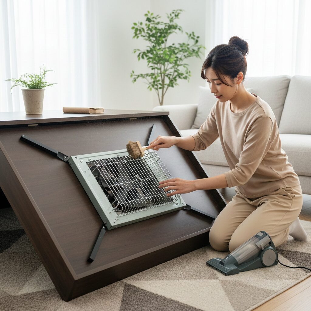 使い始めの焦げ臭いにおいと掃除方法