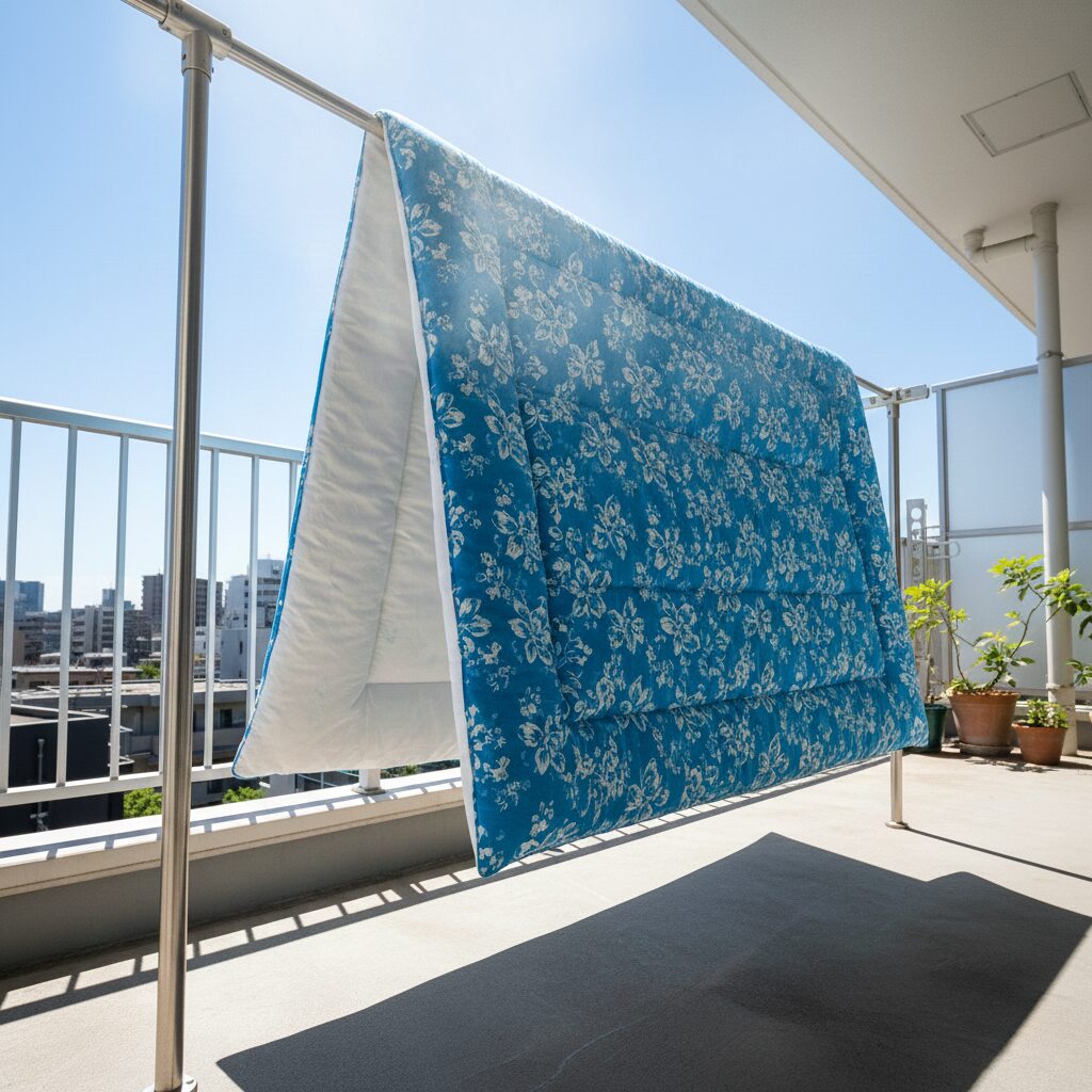 筆者作成イメージ:夏の強い日差しなら30分で乾くのか