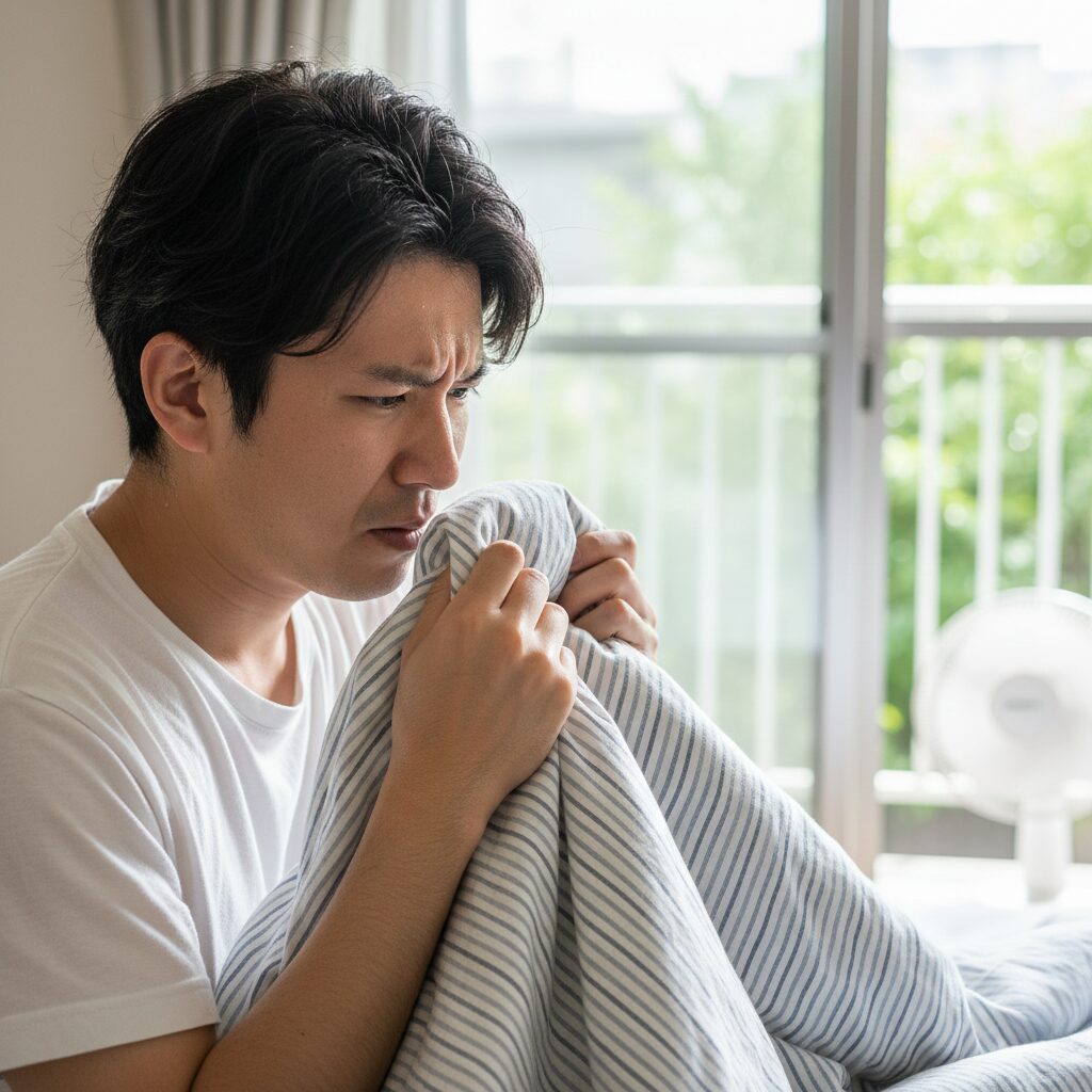 筆者作成イメージ：夏は週1回以上？汗と臭いを防ぐ