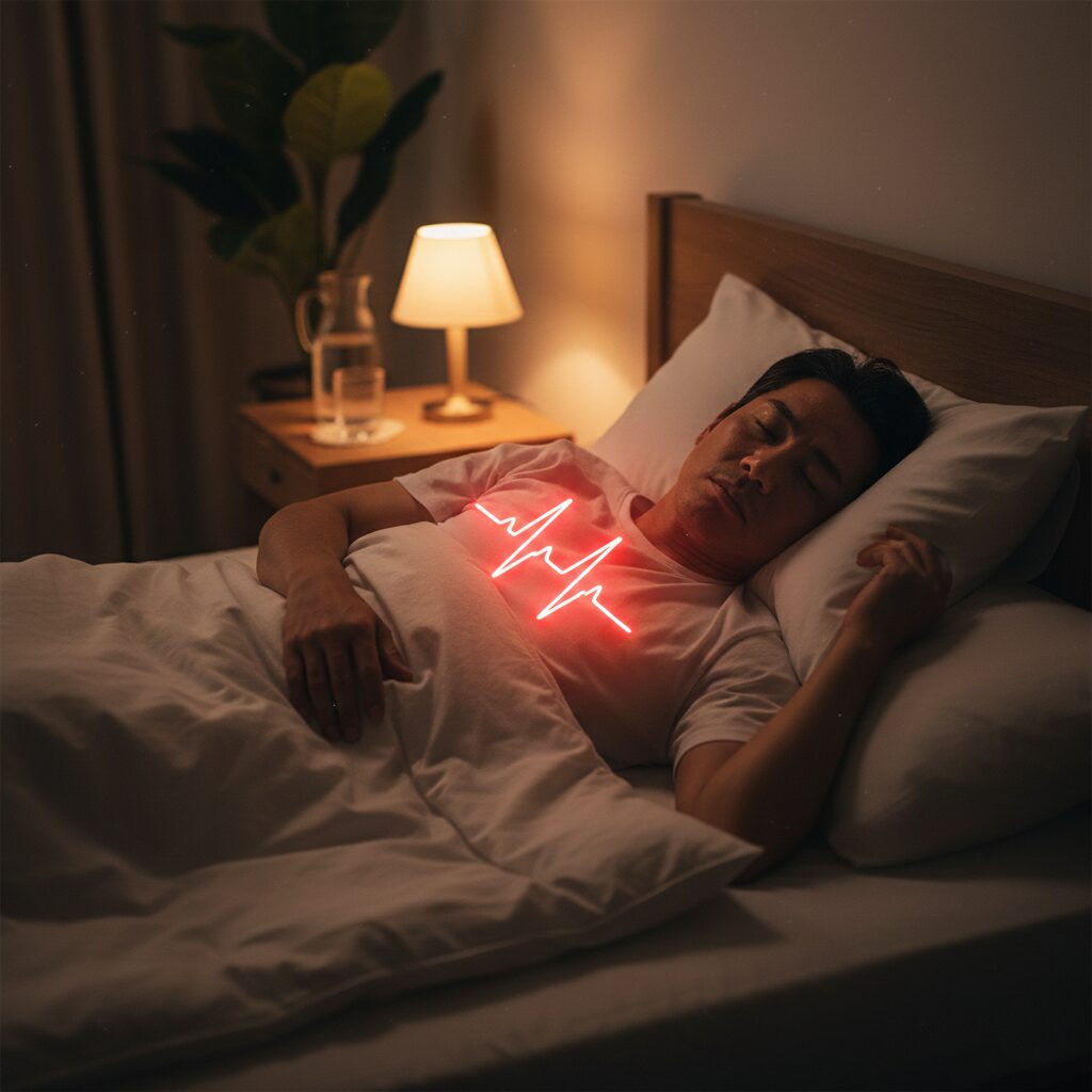 筆者作成イメージ：心拍数上昇による心臓への負担