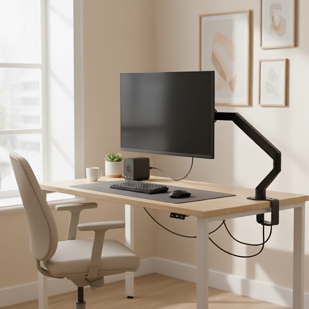 筆者作成イメージ：机の横につけるメリット