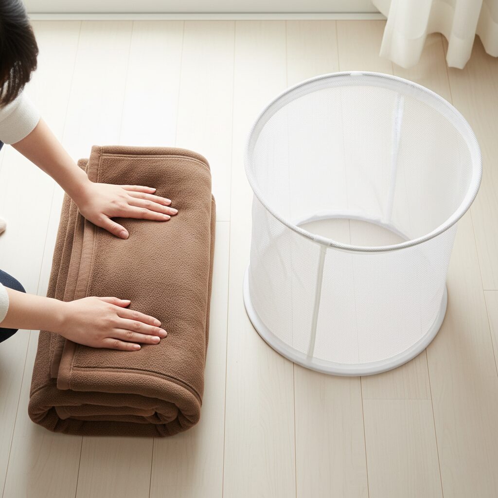 筆者作成イメージ：正しい畳み方と入れ方で解決する