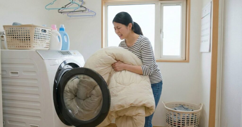 毛布で洗濯機がぎゅうぎゅう！壊れるリスクと無理なく洗う対処法