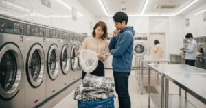 毛布をコインランドリーでネットなし洗い！乾燥と洗いの正解を解説