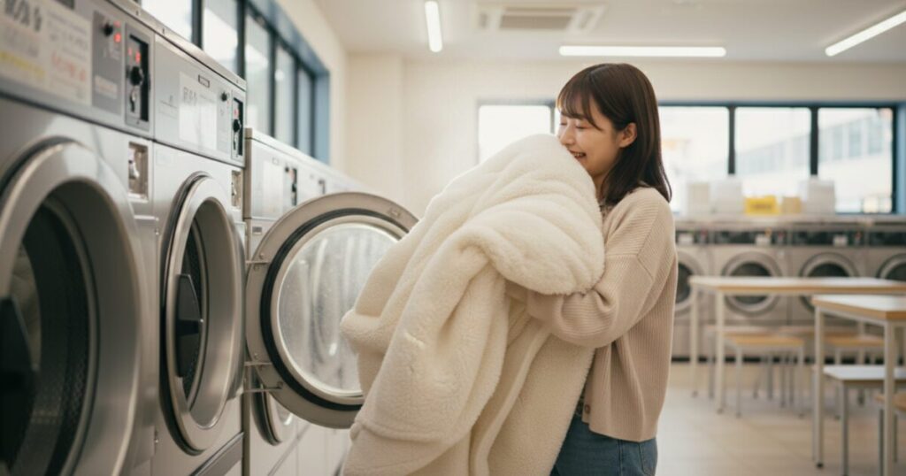 毛布を乾燥機でふわふわに！自宅とコインランドリーの使い分け術