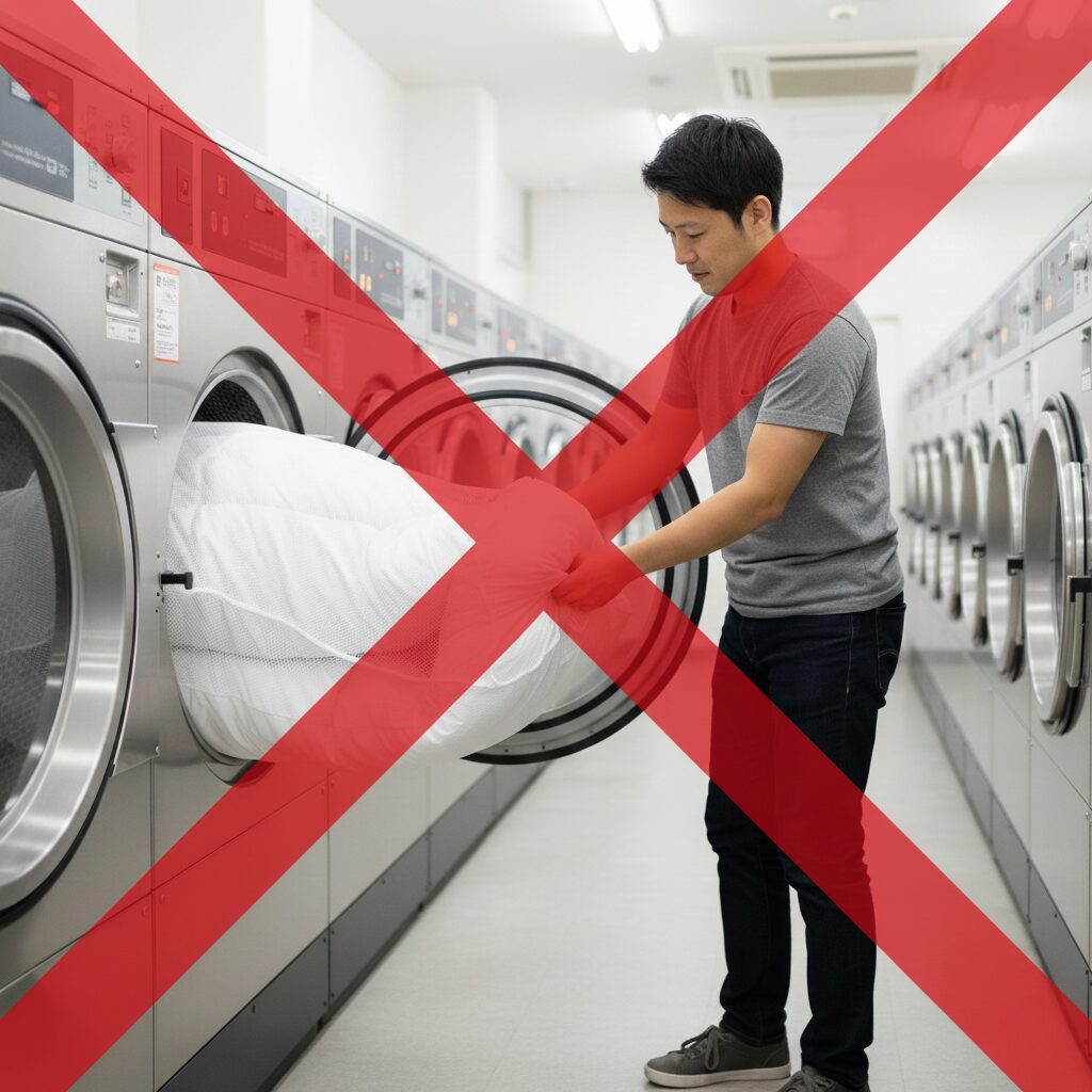 筆者作成イメージ：洗濯ネットを使わないのが正解の理由