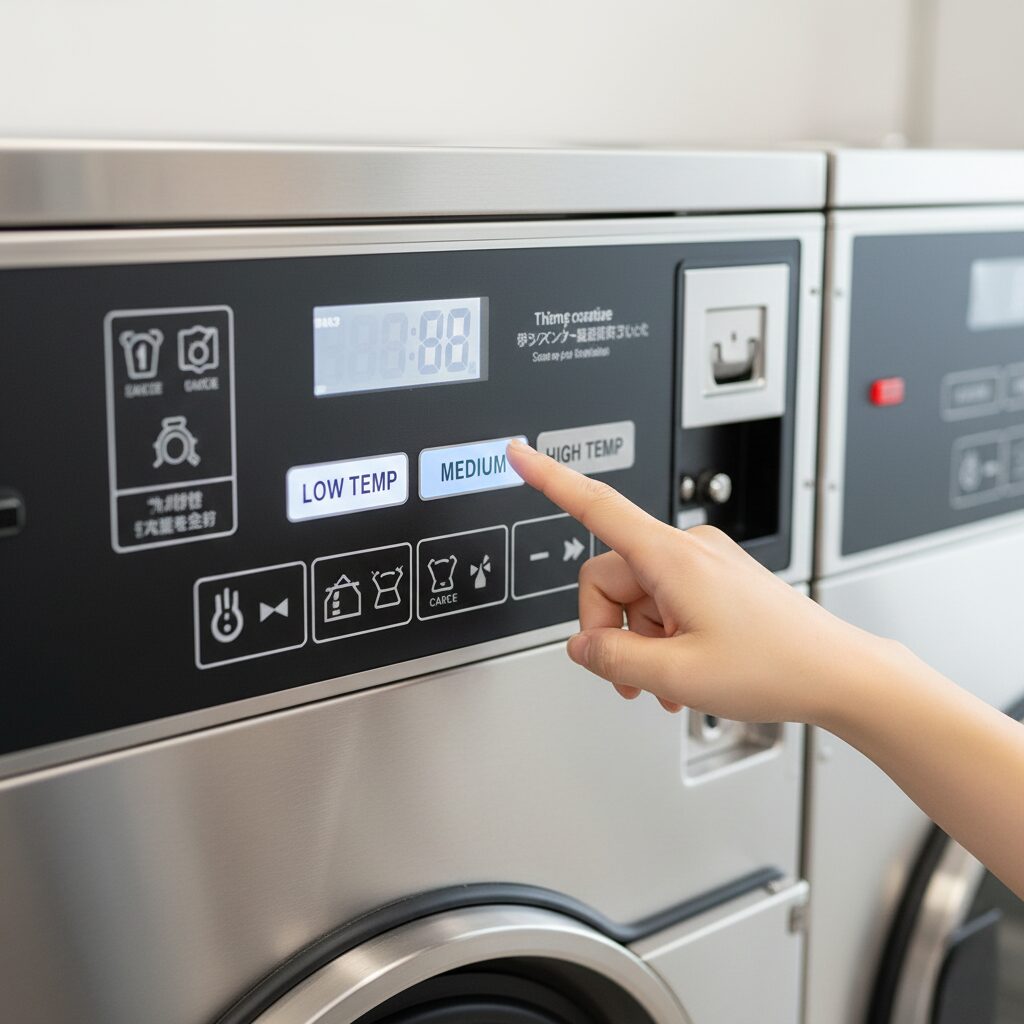 筆者作成イメージ:縮むのを防ぐための温度設定