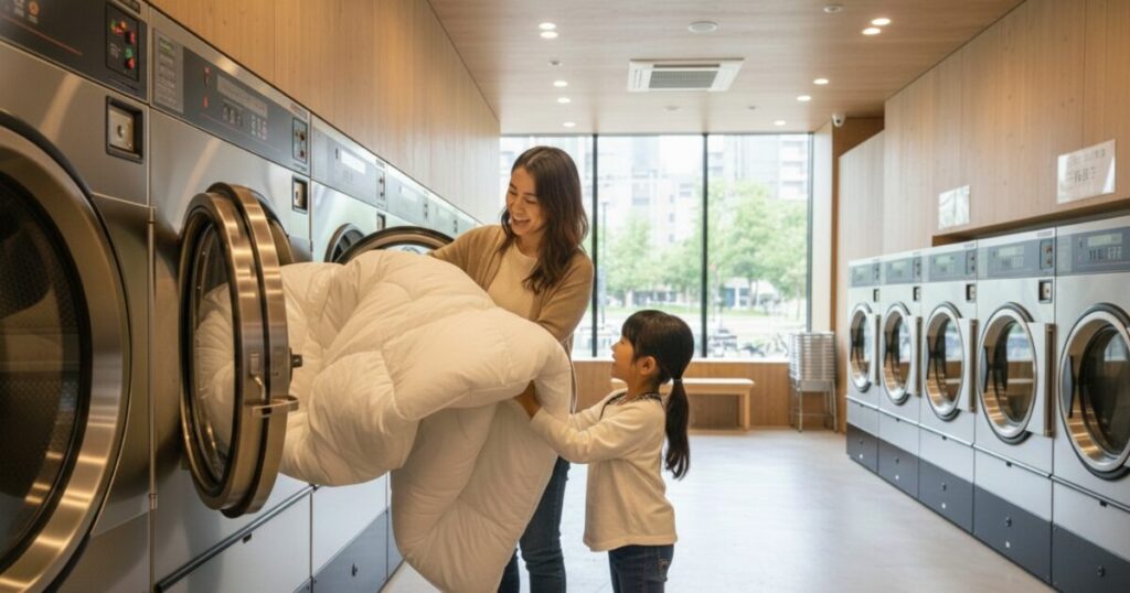 羽毛布団をコインランドリーで洗って失敗しない！完全手順とコツ
