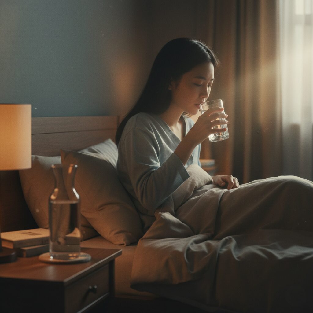 筆者作成イメージ：脱水症状と脳梗塞の危険性