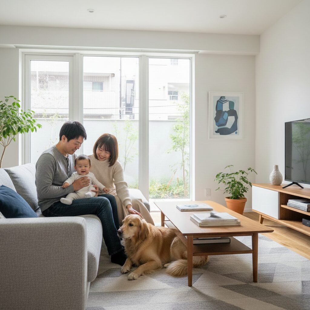 筆者作成イメージ：赤ちゃんやペットがいる家庭の洗濯