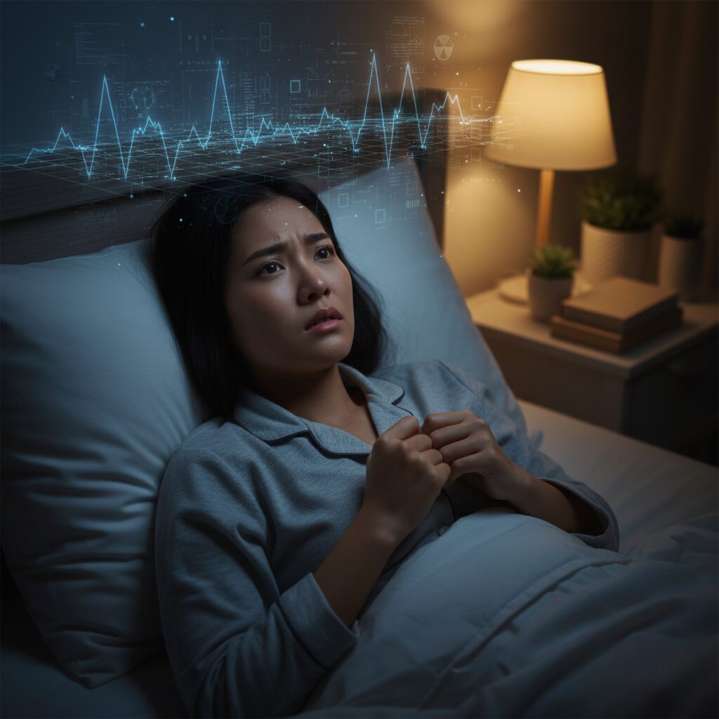 筆者作成イメージ：電磁波の人体への影響とストレス