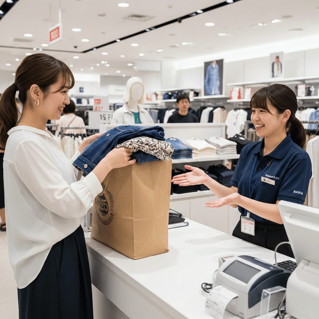 筆者作成イメージ：ZARAやH&M等の回収サービス