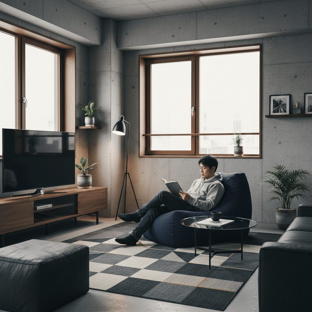 筆者作成イメージ：おしゃれなインテリア実例と色の選び方