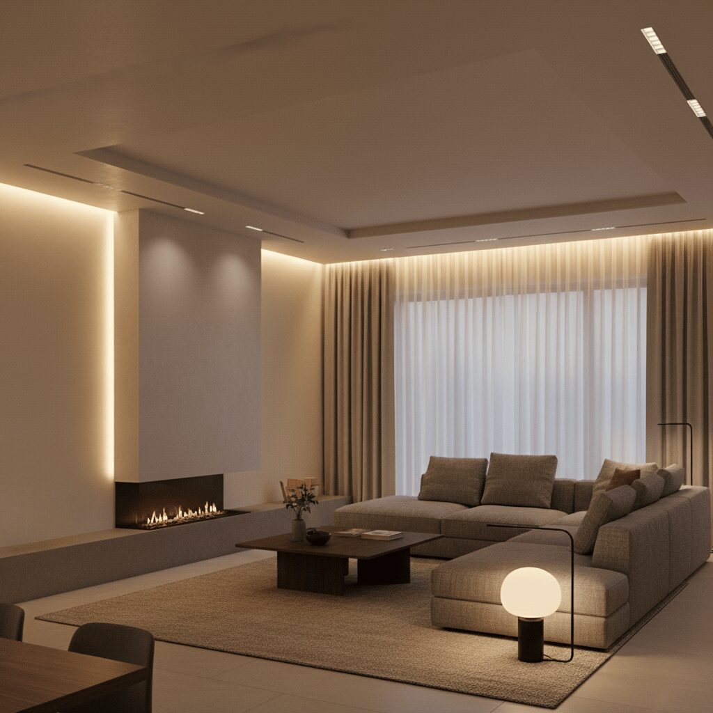 筆者作成イメージ：おしゃれな代わりの照明手法