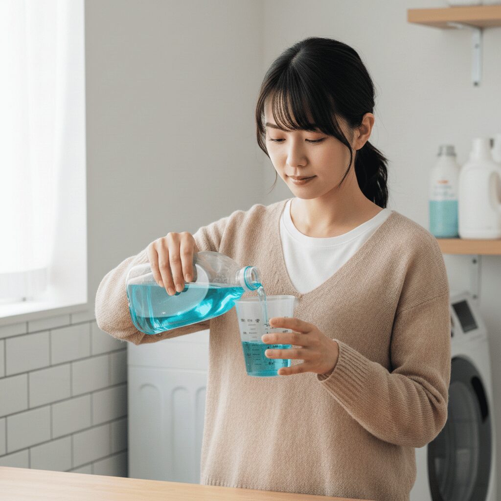 筆者作成イメージ：おすすめの洗剤と柔軟剤の使い分け