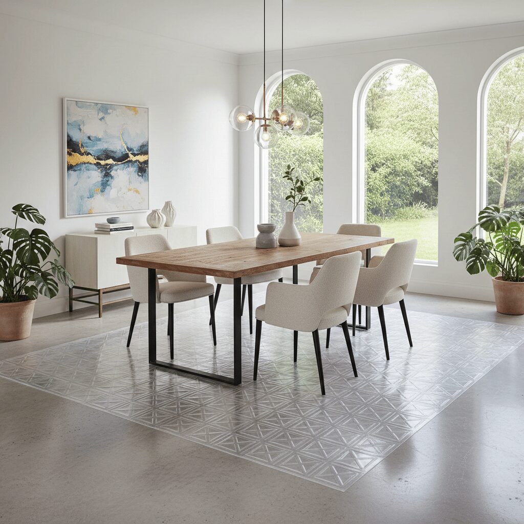 筆者作成イメージ：つや消し加工でテカリと気泡を防ぐ